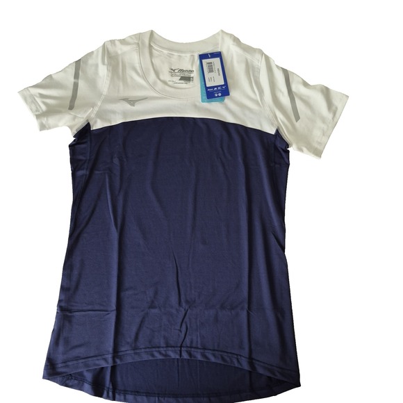 Mizuno Tops - Mizuno Volleball‎ Shirt Womens Small Navy/White Drylite Short Sleeve NEW